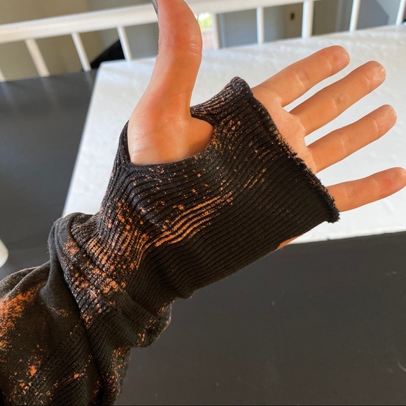 Lululemon Scuba Hoodie Black Custom Bleached 8 - Picture 11 of 16